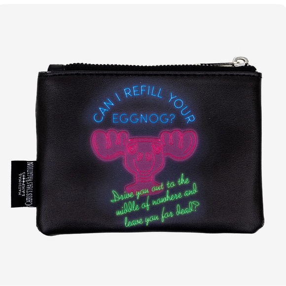 Buckle-Down Black Christmas Wallet - Picture 2 of 2